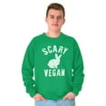 thumbnail image 5 of Scary Vegan Bunny Rabbit Vegetarian Sweatshirt for Men or Women Brisco Brands S, 5 of 5
