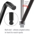 thumbnail image 3 of WorkPro Ball End Hex Key Set -23 Piece,Cr-V Metric and SAE Sizes,T handle Adaptor, 3 of 6