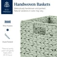 thumbnail image 4 of Best Choice Products 10.5x10.5in Hyacinth Storage Baskets, Set of 5 Multipurpose Collapsible Organizers - Sage, 4 of 9