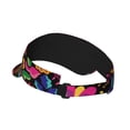 thumbnail image 2 of Fotbe Colorful Floral Embroidery Mexican Visera Deportiva con Diseño, Gorra Abierta Ajustable de Algodón para Mujer y Hombre, 2 of 7