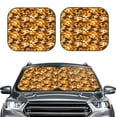 thumbnail image 6 of Lsque Desert Camouflage 2 PCS Windshield Sun Shade | CarFoldable Window Covers | Car Accessories Reflect UV for Universal Cars SUV Truck | Medium, 6 of 7