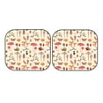 thumbnail image 7 of Daiia Retro Autum Mushrooms 2PCS Car Windshield Sun Shade, Foldable Sun Shield for Car Front Window, Auto Sun Blocker Visor Protector Universal for Truck SUV Pickup-Medium, 7 of 7