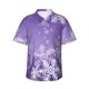 thumbnail image 1 of Balery Snowflakes Camisas hawaianas de manga corta para hombre, camisas playeras de corte holgado, camisas de vacaciones con botones,3X-Large, 1 of 7