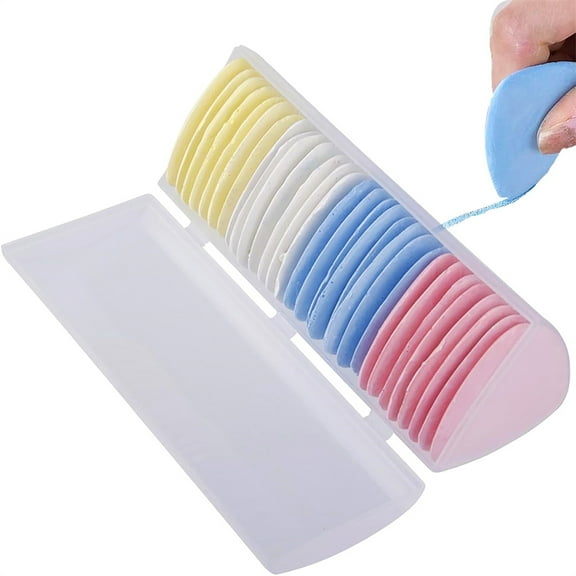 30 PCS Colorful Sewing Fabric Chalk,Triangle Tailor Chalk,Erasable Fabric Marking Chalk Pencil,Professional Garment Drawing Tool,for Crafting Quilting Sewing Supplies Accessories