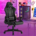thumbnail image 2 of Posh Living Kimberlyn Faux Leather Game Chair Black, 2 of 9