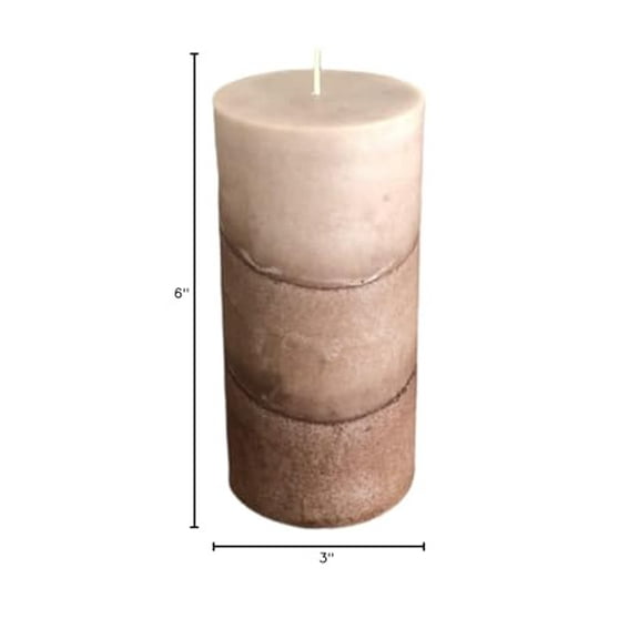 Wicks N More Espresso Scented Pillar Candle (3x6)
