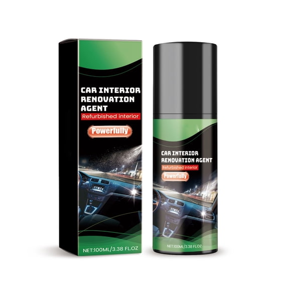 3 Packs Car Interior Cleaner and Conditioner for Leather Vinyl Plastic Dashboard Seats, Multi-Surface Protective Refurbishing Agent, Waterproofing Formula for Auto Detailing and Interior Refresh