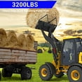 thumbnail image 6 of Kojooin 46" Heavy-Duty Tractor Pallet Forks, 3200lbs Capacity Quick Attach Forks, Clamp-On Bucket Forks for Skid Steer, Farm, Loader, Warehouse, 6 of 7