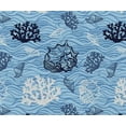 thumbnail image 2 of Soimoi Printed Waterproof Taffeta Fabric - Blue Ocean Design | 56" Wide | For Outdoor Cushions, Awnings, Table Covers & Upholstery Projects, By The Yard, 2 of 7