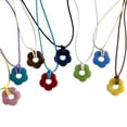 thumbnail image 2 of UNTERING Dopamine Acrylic Flower Pendant Necklace Hollowed-Out Flower Choker Beautiful Neck Jewelry for Casual or Formal Event, 2 of 8