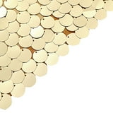 BalsaCircle 8 feet Gold Big Payette Sequin Hexagon Backdrop Stand Cover ...