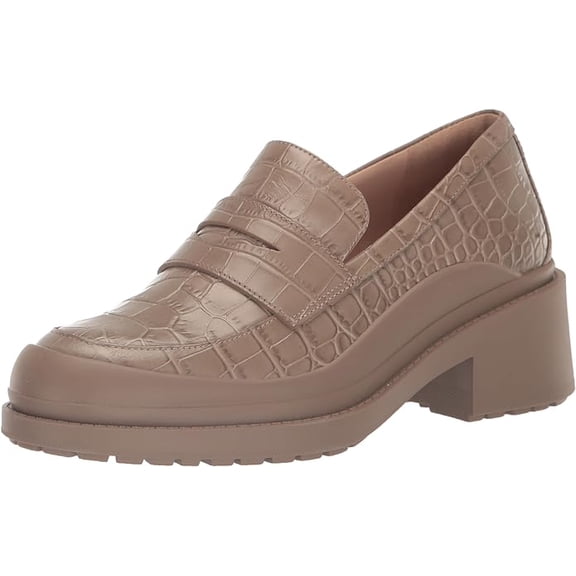 Cole Haan Grand Ambition Westerly Irish Coffee Croc Leather Slip On Loafers (Irish Coffee Croc Leather, 7)