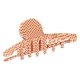 thumbnail image 2 of Pinzas para el cabello para mujer Clips de garra huecos retro Clip de garra de moda dulce y elegante mediano para lavado de cara Belleza de la mañana a cuadros naranja, 2 of 5