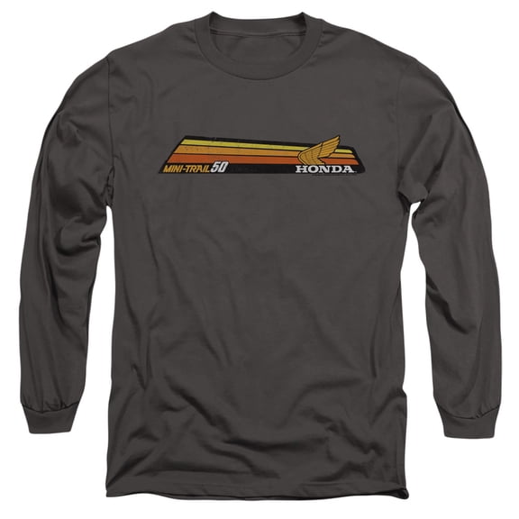 Honda Mini-Trail 50 Stripe Unisex Adult Long-Sleeve T Shirt, Mini-Trail 50 Stripe, Medium