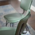 thumbnail image 3 of Pemberly Row Chaise de Salle à Manger Arrière en Lin 2 en Vert, 3 of 4