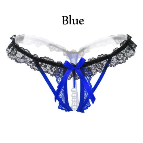 Women Lace Crotchless Thong G-String Panties Lingerie Underwear Briefs  T-Back