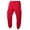 Red, variant on ZHUGeLI Mens Joggers with Pockets Casual Fashion Thickened Warmth Sport Pocket Elastic Solid Color Elastic Waist Jogger Pants Red XL