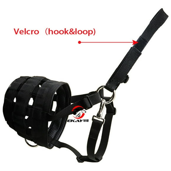 Horse Grazing Muzzle Comfort Lined Heavy Duty Waffle Nylon Equestrian Equipment with Hook and Loop Fastener Halter