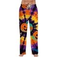thumbnail image 3 of RUPKUL Soft Halloween Pajama Pants Drawstring Pajamas for Men Casual Mens Lounge Pants Comfy Sleep Pants for Men, M, 3 of 8
