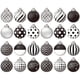 thumbnail image 2 of RKSTN christmas ornaments 24Pcs Christmas Balls Christmas Ornament Set Christmas Wooden Decoration Hanging Christmas Tree Decoration, 2 of 3