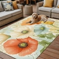 thumbnail image 2 of Fsddascl Vintage Spring Floral Outdoor Rug for Patio/Deck/Porch, Non-Slip Large Area Rug 4 x 6 Ft, Watercolor Pastoral Summer Flowers Indoor Outdoor Rugs Washable Area Rugs, Camping Rug Carpet, 2 of 5