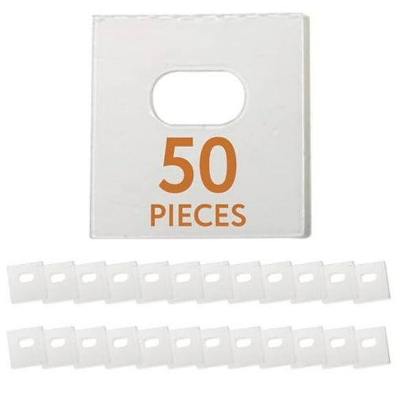 Impresa Products 25-Pack of Clear Paper Vertical Blind Repair Tabs / Vertical Blind Tabs / Blind Fixers