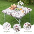 thumbnail image 4 of Bull Terriers and Hearts Square Fitted Tablecloth with Elastic Edge,Square Table Cover,Washable Elastic Table Cover for Home Kitchen Party Decor 36"x36", 4 of 6