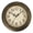 Copper Gold, variant on Classic Iron Metal Wall Clock Silent Non Ticking Arabic Numerals Battery Operated Decor for Home Kitchen Bedroom
