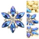 thumbnail image 3 of EeaseMX 1 par de hermosas hebillas para zapatos, encantadoras y elegantes, con cristal brillante., 3 of 7