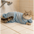 thumbnail image 6 of Portable Mesh Cat Bath Net Bag – Soft Breathable Washable Restraint for Washing Grooming Nail Trimming, Stress-Free Bath Time Helper, Size S, 6 of 6