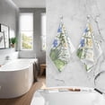 thumbnail image 6 of SKYSONIC 16"x28" Face Hand Towel Set, Dragonfly Flowers Cotton Washcloths, Quick-Dry Highly Absorbent Bath Towels 2 PCS for Bathroom Ktichen Travel SPA Gym, 6 of 7