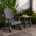 thumbnail image 2 of Wildridge Heritage High Fan Back Chair, Dark Gray - Outdoor All-Weather Poly Furniture for Patio, Deck, Yard, 2 of 4