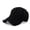 Black, variant on Korean Sun Protection Hat, Casual Sports Hole Baseball Cap, Classic Retro Headwear Featuring Worn-In Look and Structured Crown Design.