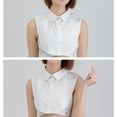 thumbnail image 4 of Detachable Collar Blouse for Women, Faux Half Shirt with Fake Collar for sweaters uniforms, 4 of 6