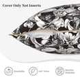 thumbnail image 5 of Xecao Lilies Flowers Print Soft Velvet Decorative Throw Pillow Covers, Square Cushion Cases for Bed, Sofa, Living Room, Car, and Indoor Outdoor Use-18"x18", 5 of 8