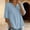 Blue, variant on Vinsonshop Womens Embroidered Cotton Linen Shirts Bohemian Tops Blusas De Lino Para Mujer Puff 3/4 Sleeve Elbow Sleeve Bohemian Cotton Linen Blouse Womens Linen Clothing Orange L