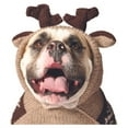 thumbnail image 2 of Chilly Dog Moosey Hoodie Dog Sweater - Tan / Brown, 2 of 3