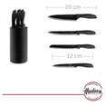 thumbnail image 2 of Juego Set 4 cuchillos HUDSON Inox Antiadherente Negros Holder, 2 of 4