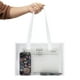 thumbnail image 3 of Bolsa Tote Popgear, Transparente, Horizontal con Asas Blancas, 3 of 3