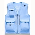 thumbnail image 3 of Chaqueta de Hombres Casual Delgado Multi-Bolsillo Seco Rápido Suelto Montaña Al Aire Libre Abrigo Deportivo, Chaqueta Traje para Hombres, 3 of 3