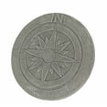 thumbnail image 1 of Nautical Compass Rose Design Natural Gray Finish Round Cement Stepping Stone / Wall Hanging 10.25 Inch, 1 of 4