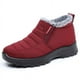 thumbnail image 1 of Botas de nieve cálidas y ligeras con fondo suave y acolchado de algodón para mujer, informales, con forro polar y engrosadas, para madres de mediana edad y mayores, 1 of 6