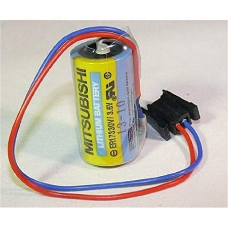 Mitsubishi A6BAT ER17330V Batterie Industrielle au Lithium 3.6V 2000mAh avec Prise
