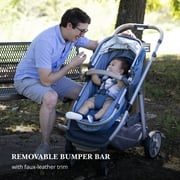 Monbebe 6 in 1 Modular Infant & Toddler Travel System Stroller, Black & Gold II