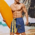 thumbnail image 2 of XYZCANDO Couple Matching Beach Set Summer Swimwear Men's Swim Trunks & Women's Drawstring Side Bikini Flag of Barbados Hawaiian Style Outfit for Beach Pool Honeymoon Vacation Outfit, 2 of 6