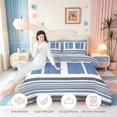 thumbnail image 3 of Erosebridal Lines Art Queen Comforter Set,Modern Stripes Comforter Sets Queen,Polkadot Reversible,3-Piece,1 Comforter and 2 Pillowcases, 3 of 7