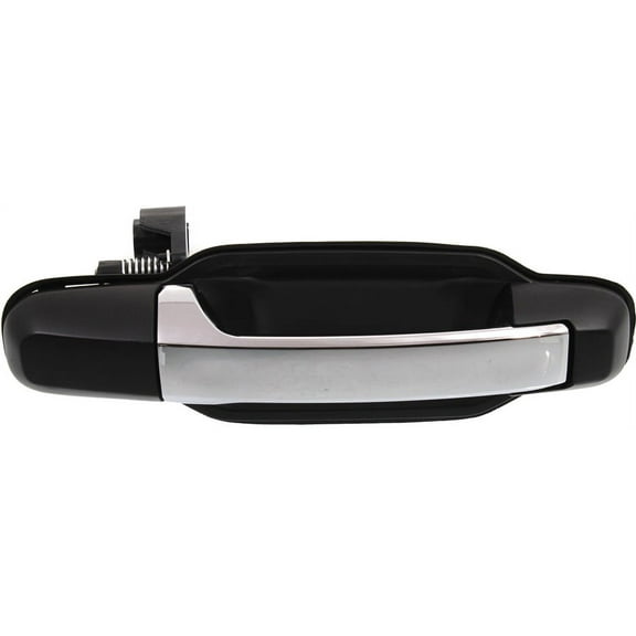 Exterior Door Handle Compatible with 2003-2009 Kia Sorento Rear, Passenger Side Chrome Lever with Primed Bezel