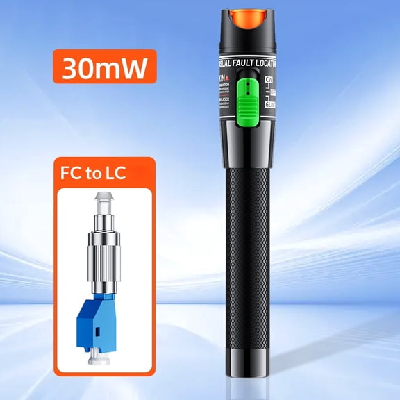 1pc Professional Visual Fault Locator Fiber Optic Tester Singlemode FC/LC Adapters | for Fiber Optic Cable Maintenance, Network Installation & Repair
