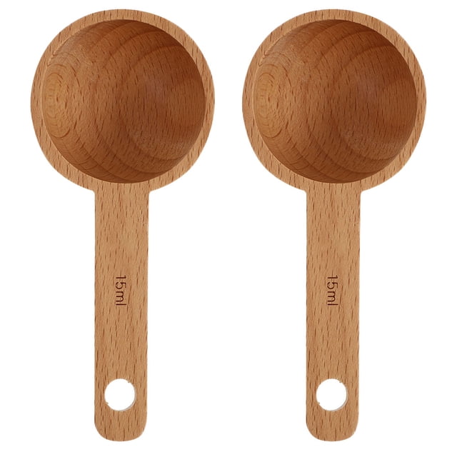 Miangastore Convenient Measuring Scoop Synthetic Material Home Use 2Pcs 4.3x1.9x0.8in