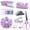 purple, variant on JIAYUEZHAO Desktop Storage Organizer with Stapler, Tape Dispenser, Staple Remover, Staples, Clips, Scissor, Tabs, Purple